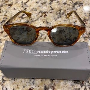 A pair of Nackymade for Armoury Mark Sunglasses. Fully handmade in Japan
